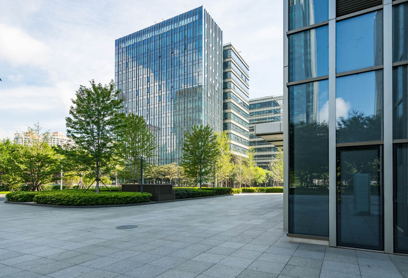 commercial buildings in the local area.