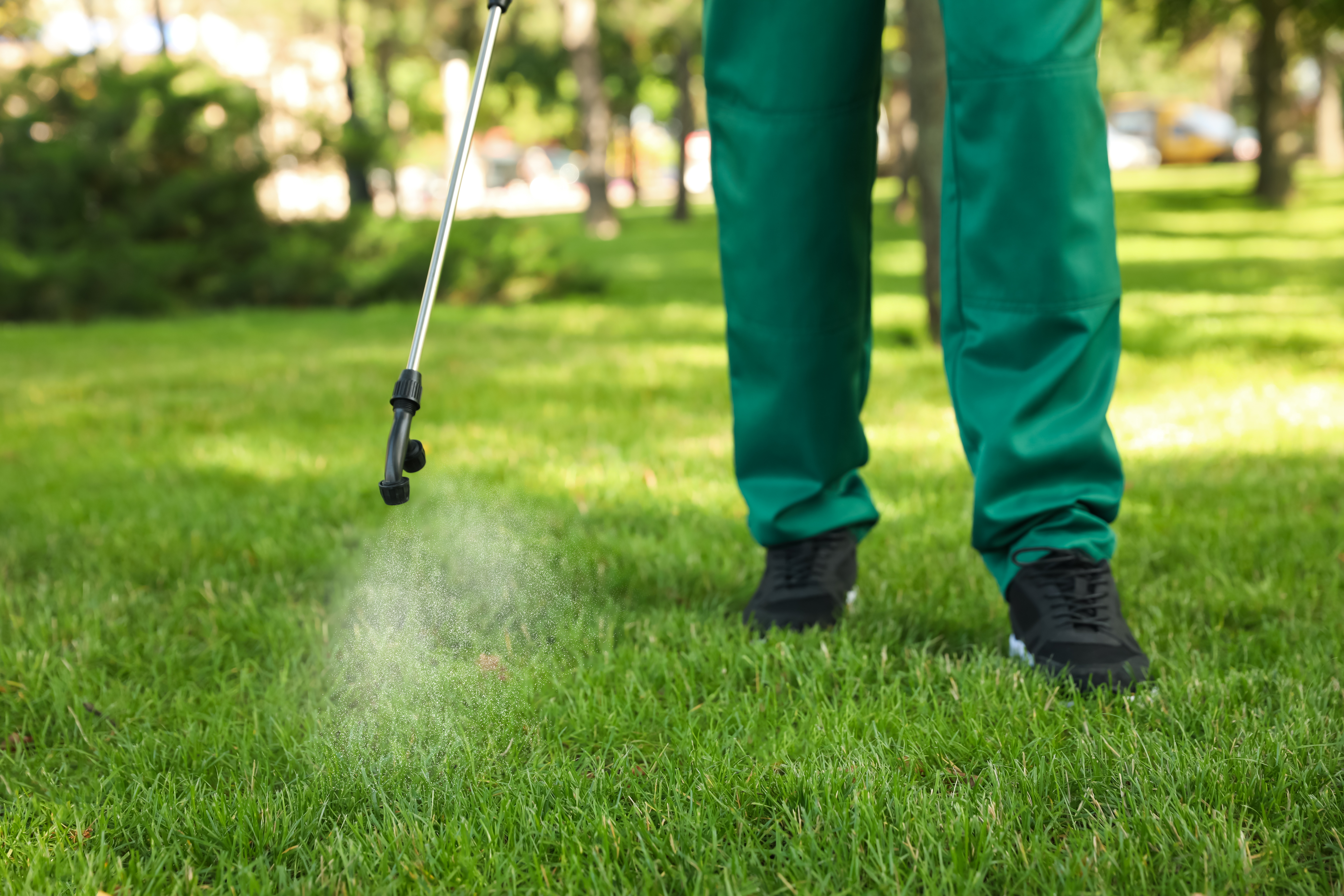 An image of a technician treating a home in Westchester County, NY.